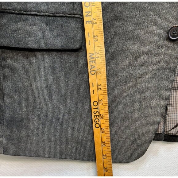 Chaps Mens Soft Corduroy Blazer Jacket 48R Brown Elbow Patches Preppy Scholar - Picture 5 of 12